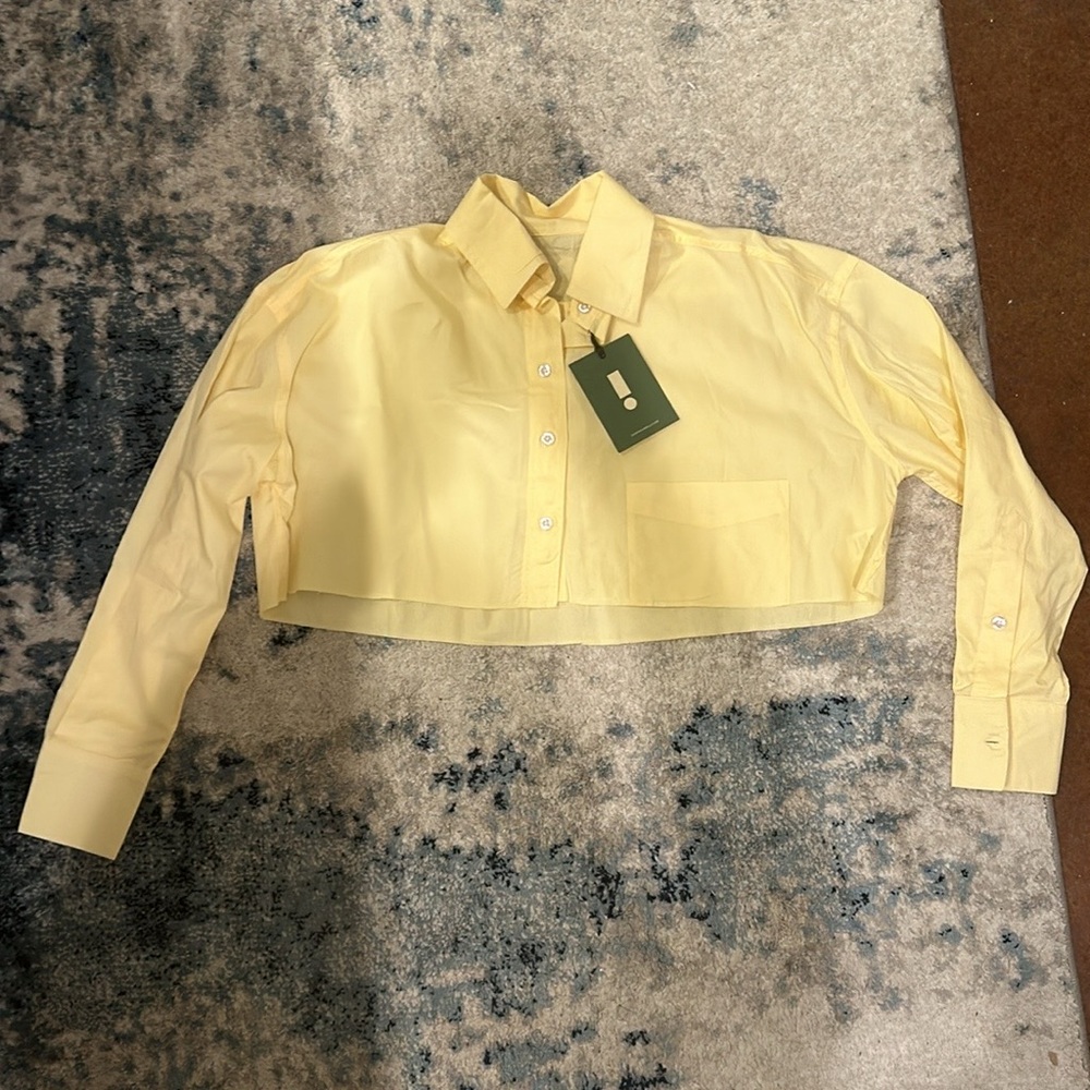 Daily Drills cropped button down